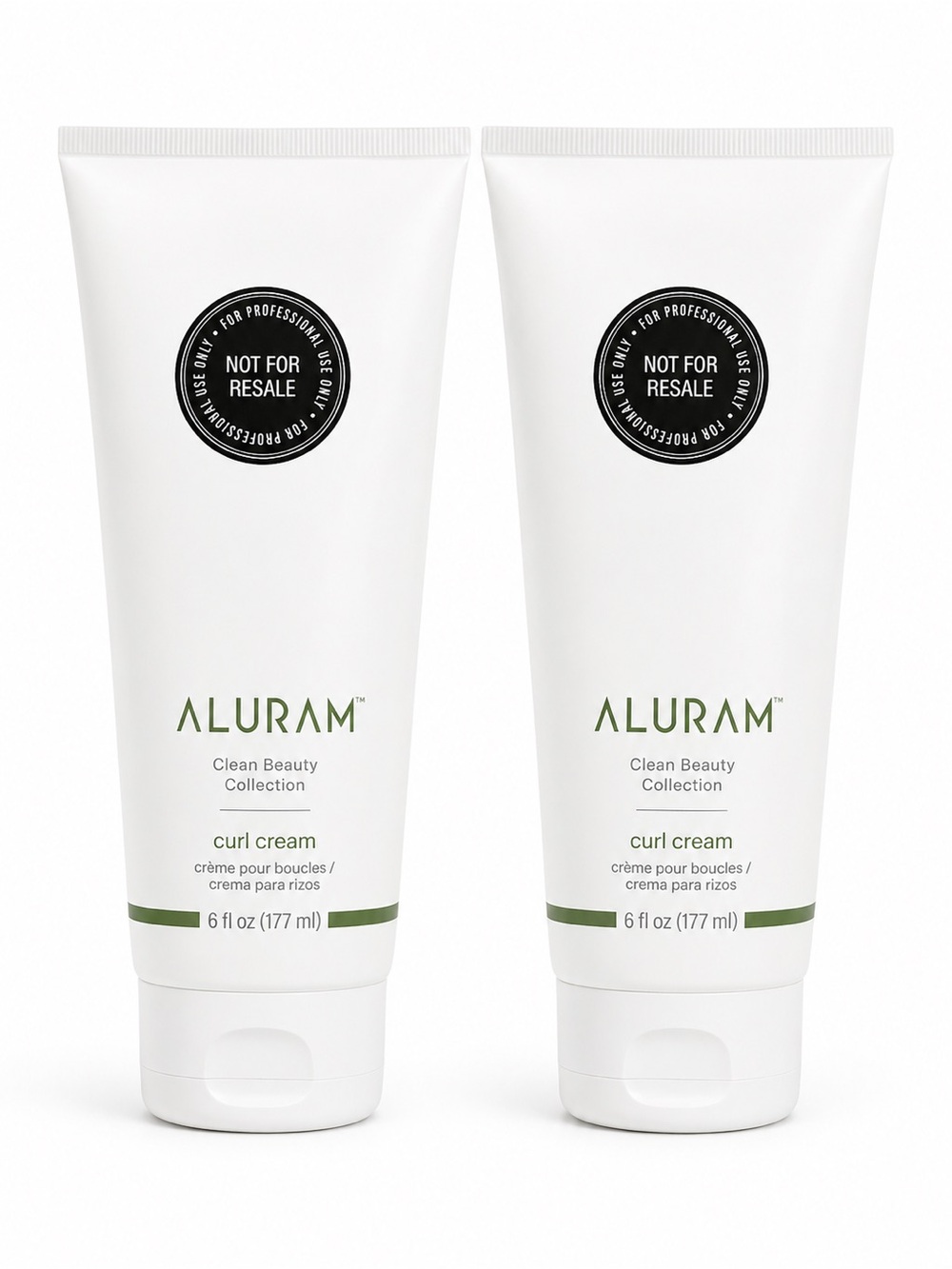 Aluram Curl Cream 6 Fl.Oz Clean Beauty Frizz Control Define Curls Duo